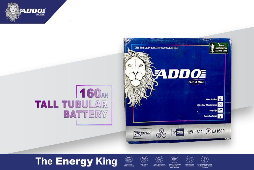 ADDO 160 AH  Tall Tubular Battery Thumbnail 3